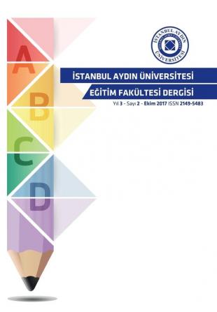 Istanbul Aydin Universitesi Egitim Fakultesi Dergisi: 2017 (Yıl 3 Sayı 2 - 2017)