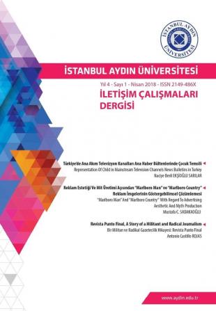 İstanbul Aydin Ünİversİtesİ İletİŞİm ÇaliŞmalari Dergİsİ (Yıl 4 Sayı 1 Nisan - 2018)