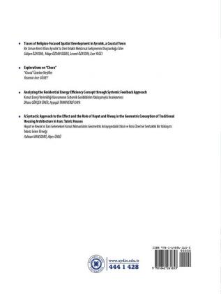 Istanbul Aydın University International Journal of Architecture and Design (Year: 4 Issue 1 - 2018 June)