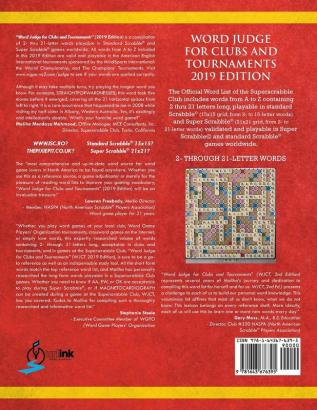 Word Judge for Clubs and Tournaments: Official Word List of the Superscrabble Club Based on the American English Language