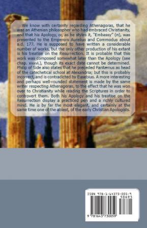 The Writings of Athenagoras: 1 (Lighthouse Church Fathers)