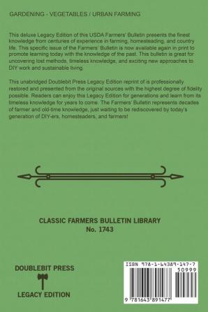 Hotbeds And Coldframes (Legacy Edition): The Classic USDA Farmers' Bulletin No. 1742 With Tips And Traditional Methods in Sustainable Vegetable ... (Classic Farmers Bulletin Library)