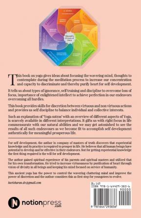 REALISTIC INTERPRETATION OF PATANJALI YOGA SUTRAS : Concentration of wavering mind for self development; Evolution with focused vigorous practice only no miracles.