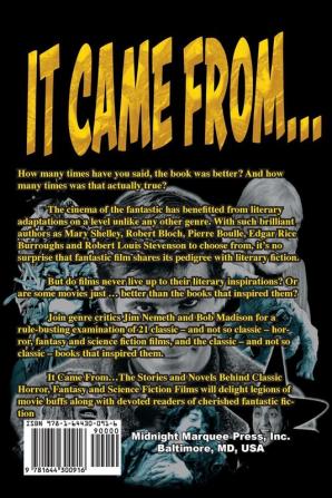 It Came From ...The Stories and Novels Behind Classic Horror Fantasy and Science Fiction Films