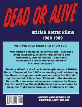 Dead or Alive British Horror Films 1980-1989