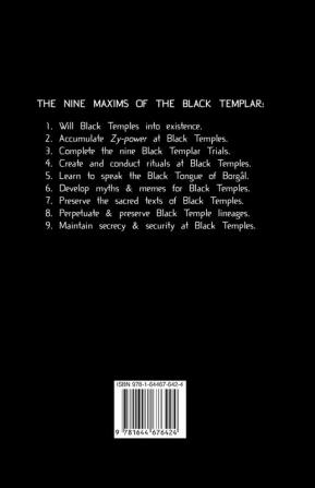 Black Templar Handbook