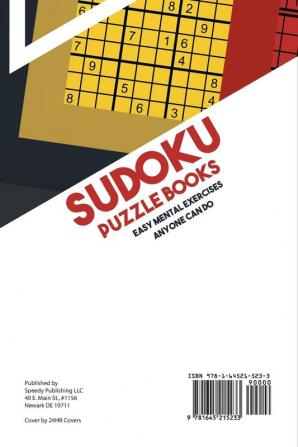 Sudoku Puzzle Books Easy Mental Exercises Anyone Can Do