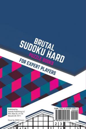 Brutal Sudoku Hard Puzzle Books for Expert Players