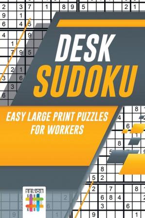 Desk Sudoku Easy Large Print Puzzles for Workers