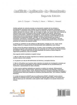 Análisis Aplicado de Conducta: Segunda edición ampliada en español