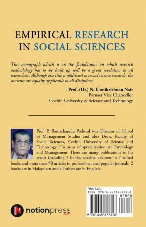 EMPIRICAL RESEARCH IN SOCIAL SCIENCES : A GUIDE BOOK FOR RESEARCH SCHOLARS