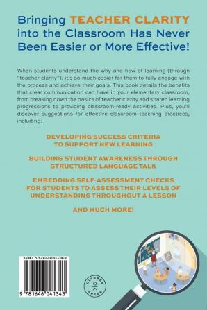 Getting Started with Teacher Clarity: Ready-to-Use Research-Based Strategies to Develop Learning Intentions Foster Student Autonomy and Engage Students (Books for Teachers)