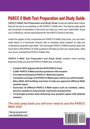 PARCC 6 Math Test Preparation and Study Guide: The Most Comprehensive Prep Book with Two Full-Length PARCC Math Tests