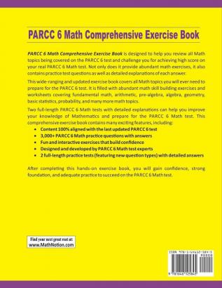 PARCC 6 Math Comprehensive Exercise Book: Abundant Math Skill Building Exercises