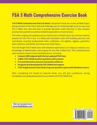 FSA 5 Math Comprehensive Exercise Book: Abundant Math Skill Building Exercises