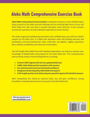 ALEKS Math Comprehensive Exercise Book: Abundant Math Skill Building Exercises