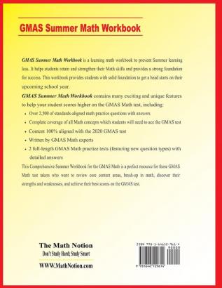 Georgia Milestones Assessment System Grade 6 Summer Math Workbook: Essential Summer Learning Math Skills plus Two Complete GMAS Math Practice Tests