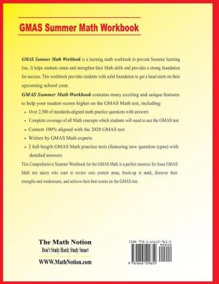 Georgia Milestones Assessment System Grade 4 Summer Math Workbook: Essential Summer Learning Math Skills plus Two Complete GMAS Math Practice Tests