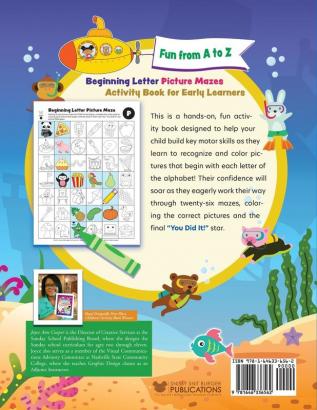 Fun from A to Z: Beginning Letter Picture Mazes Activity Book for Early Learners