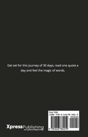 30 Quotes for 30 amazing days