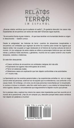 Relatos de Terror en Espanol: Historias Impactantes de Terror que no te Dejarán Dormir