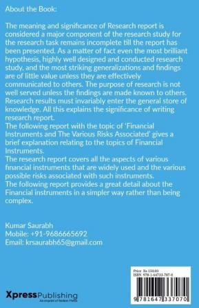 INCREASE IN FINANCIAL INSTRUMENTS AND RISKS ASSOCIATED