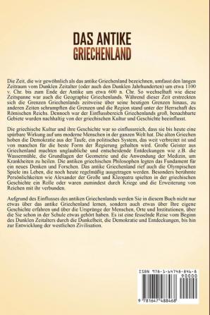 Das antike Griechenland: Ein fesselnder Führer zur griechischen Geschichte vom Dunklen Zeitalter bis zum Ende der Antike