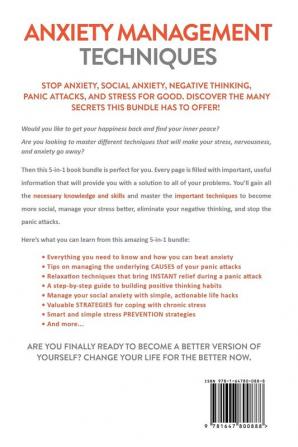 Anxiety Management Techniques 5 Books in 1