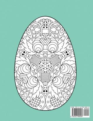 Easter Egg Adult Coloring Book: Beautiful Collection of 50 Unique Easter Egg Designs