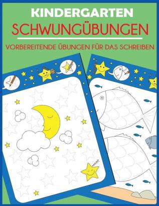 Kindergarten Schwungübungen: Vorbereitende Übungen für das Schreiben Aktivitäten für Vorschule und Kindergarten