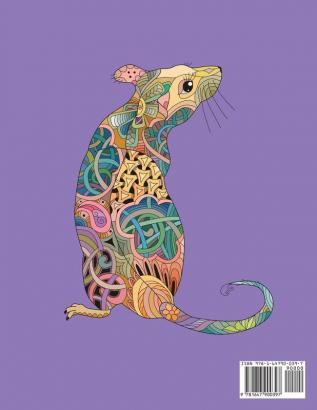 Rat Coloring Book for Adults: Includes 30 Dazzling Rat Designs to Color