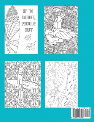 Surfing Coloring Book: An Adult Coloring of Surf Waves and Ocean