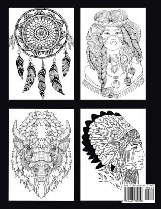 Native American Adult Coloring Book: New and Expanded Edition 60 Unique Designs Celebrating Native American Culture