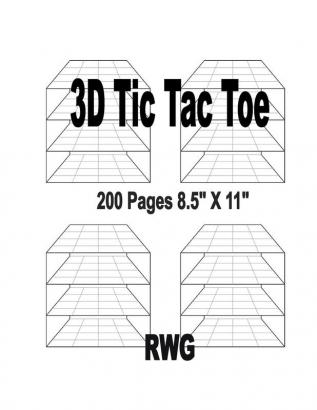 3D Tic Tac Toe: 50 Pages 8.5 X 11