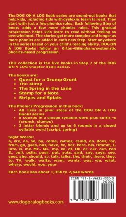 Five Chapter Books 7: Sound-Out Phonics Books Help Developing Readers including Students with Dyslexia Learn to Read (Step 7 in a Systematic Series ... Books) (Dog on a Log Chapter Book Collection)