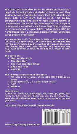 Five Let's GO! Books 2: Sound-Out Phonics Books Help Developing Readers including Students with Dyslexia Learn to Read (Step 2 in a Systematic ... (Dog on a Log Let's Go! Book Collection)