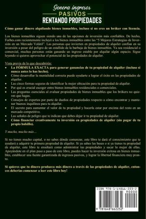 Genera ingresos pasivos rentando propiedades: Invierte en bienes raíces y vive de tus rentas. Puedes lograrlo sin ahorros y sin experiencia en bienes raíces o reformas house flipping