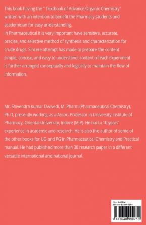 A Textbook of advance Organic Chemistry : Reaction Mechanism