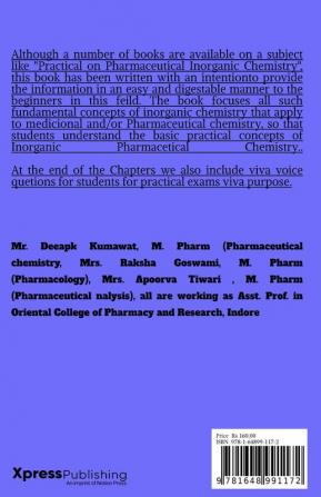 A Practical book of Pharmaceutical Chemistry