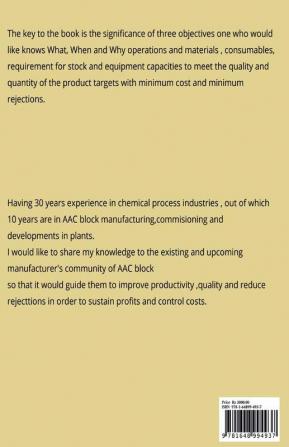 HAND BOOK PART-I OF PROCESS ENGINEERING BASED ON TROUBLE SHOOTING AND DEBOTTLENECKING : Edition: AAC BLOCK MANUFACTURING PLANTS