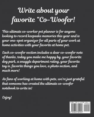 My Favorite Co-Woofer: : Furry Co-Worker - Pet Owners - For Work At Home - Canine - Belton - Mane - Dog Lovers - Barrel Chest - Brindle - Paw-sible