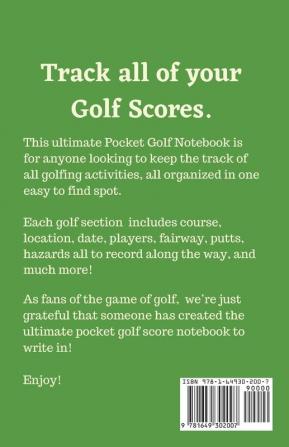 Kiss My Putt: Game Score Sheets - Golf Stats Tracker - Disc Golf - Fairways - From Tee To Green