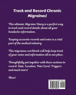 All My Migraine Shit: Headache Log Book - Chronic Pain - Record Triggers - Symptom Management