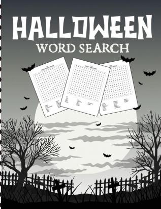 Halloween Word Search: Puzzle Activity Book - For Kids Ages 5-8 - Juvenile Gifts - With Key Solution Pages