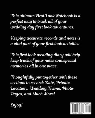 Our First Look Journal: Wedding Day - Bride and Groom - Love Notes