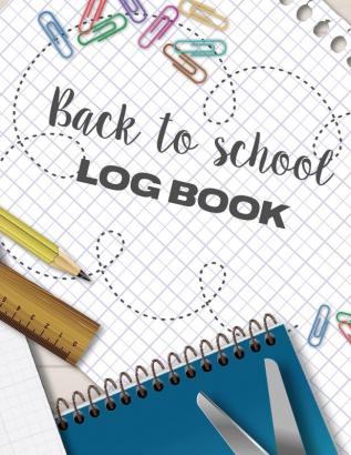 Back To School Log Book: Weekly Planning - Term Overview - Distant Learning