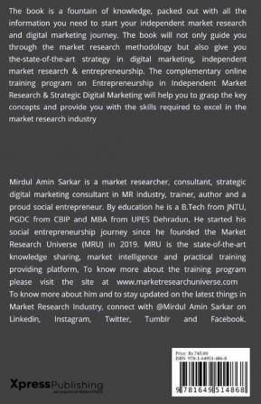 Entrepreneurship in Independent Market Research &amp; Strategic Digital Marketing