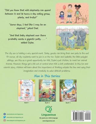 A Wild Day at the Zoo / Um Dia Maluco No Zoológico - Bilingual English and Portuguese (Brazil) Edition: Children's Picture Book: 2 (Little Polyglot Adventures)