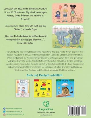 A Wild Day at the Zoo / Ein wilder Tag im Zoo - German Edition: Children's Picture Book: 2 (Little Polyglot Adventures)