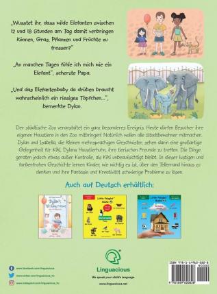 A Wild Day at the Zoo / Ein wilder Tag im Zoo - German Edition: Children's Picture Book: 2 (Little Polyglot Adventures)